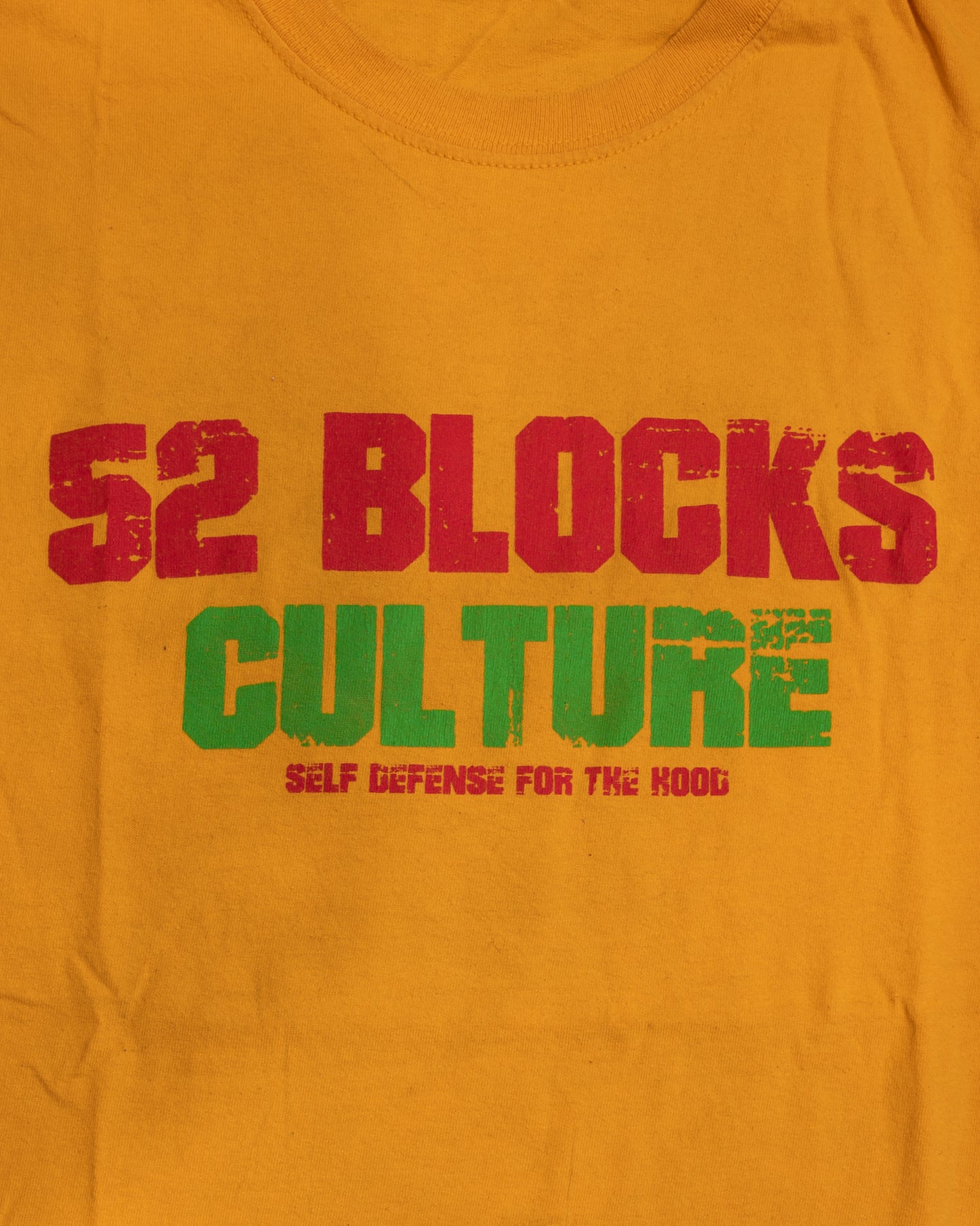 Yellow 52 Blocks Culture | Self Defense T-Shirt